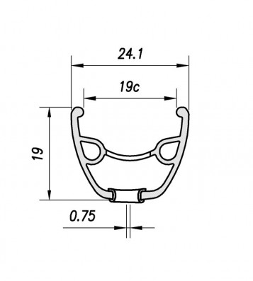 Ráfek 26" MACH1 NEO DISC 559 x 19, 32 děr, černý