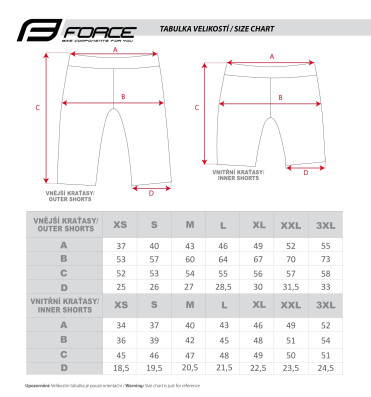 Cyklistické kraťasy FORCE BLADE MTB s odnímatelnou vložkou, tmavě modré