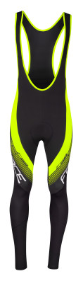 Kalhoty FORCE F58 se šráky a vložkou,černo-fluo