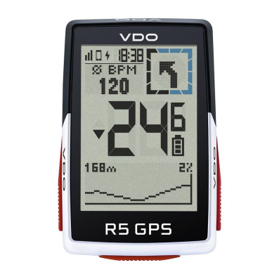 Cyklocomputer VDO R5 GPS Top Mount Set