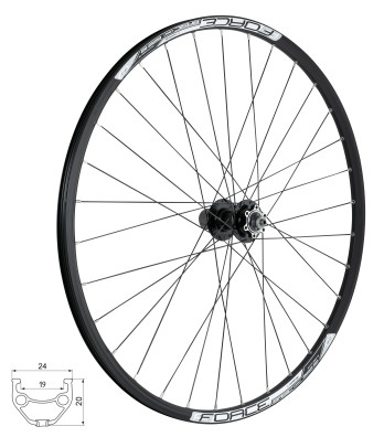 Kolo zadní FORCE BASIC DISC 622x19 F804343-6d 32d