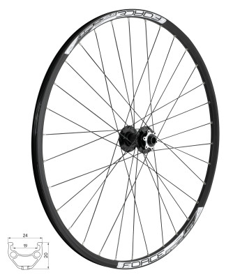 Kolo přední FORCE BASIC DISC 622x19 F804505-6d/15 32d