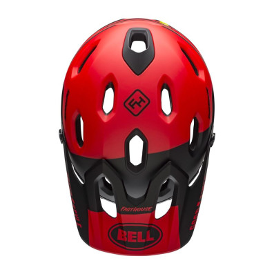 Přilba BELL Super DH Spherical Mat/Glos Red/Black Fasthouse M