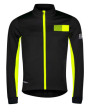 Bunda FORCE FROST softshell zimní, černo-fluo