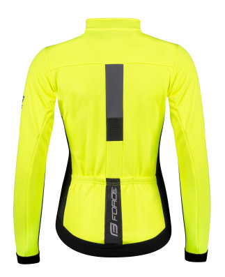 Bunda Force FROST LADY softshell zimní, fluo-černá