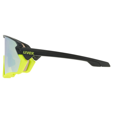 UVEX BRÝLE SPORTSTYLE 231 BLACK LIME MAT / MIRROR YELLOW (CAT.3)