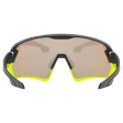 UVEX BRÝLE SPORTSTYLE 231 BLACK LIME MAT / MIRROR YELLOW (CAT.3)