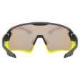 UVEX BRÝLE SPORTSTYLE 231 BLACK LIME MAT / MIRROR YELLOW (CAT.3)