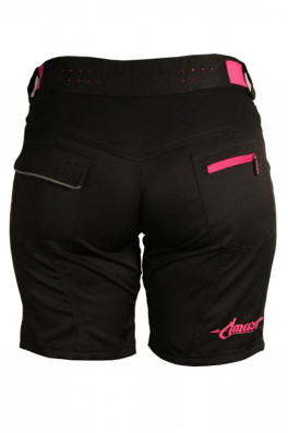 Kalhoty krátké dámské HAVEN AMAZON černo/růžové s cyklovložkou