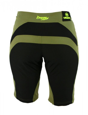 Kalhoty krátké dámské HAVEN ENERGY khaki/žluté s cyklovložkou