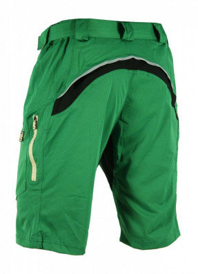 Kalhoty krátké pánské HAVEN NAVAHO SLIMFIT zeleno/béžové s cyklovložkou