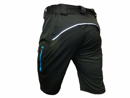Kalhoty krátké pánské HAVEN NAVAHO SLIMFIT černo/modré s cyklovložkou
