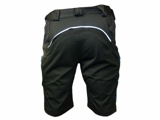 Kalhoty krátké pánské HAVEN NAVAHO SLIMFIT černo/modré s cyklovložkou