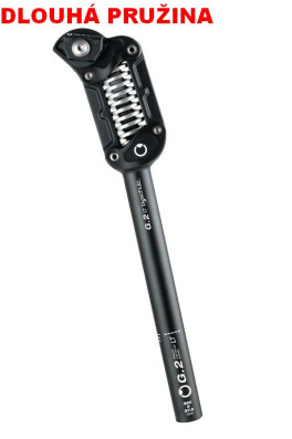Sedlovka odpružená Schultz G.2 LT 27,2mm, 380mm, cerná, tvrdá 100-130kg