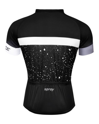 Dres FORCE SPRAY krátký rukáv, černo-bílý