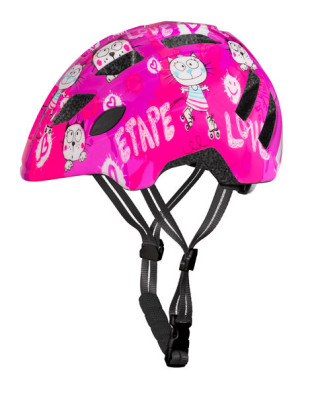 ETAPE – dětská cyklistická přilba KITTY 2.0, růžová