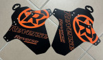 Blatník přední Reverse MudGuard Logo Black / Fox Orange