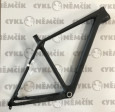 Rám MTB carbon 29" 21" surový povrch černý