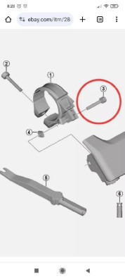 Držák displeje Shimano Y79G01030 objímka 35 mm