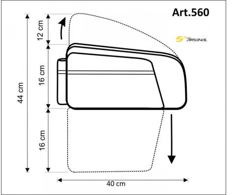 Brašna Sport Arsenal 560 LFS nosičová univerzální s adaptérem