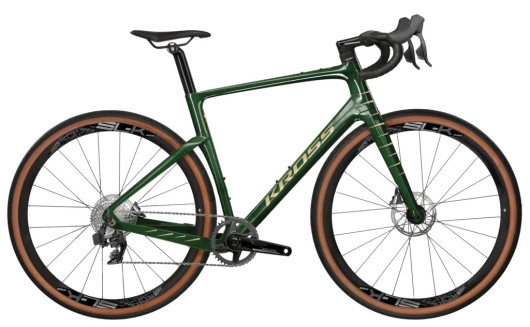 Gravel kolo KROSS Esker RS 3.0 zelený/zlatá