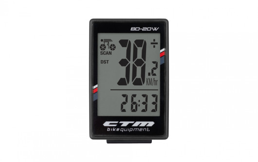 Cyklopočítač CTM, BD-20W, černý