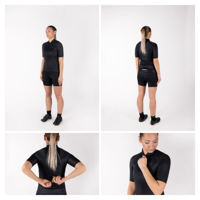 Dres FORCE PURE LADY krátký rukáv, černý