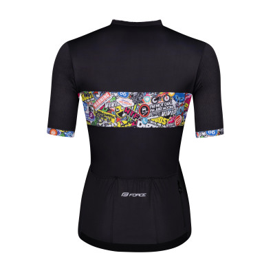 Dres FORCE VIVID LADY kr. rukáv, černý