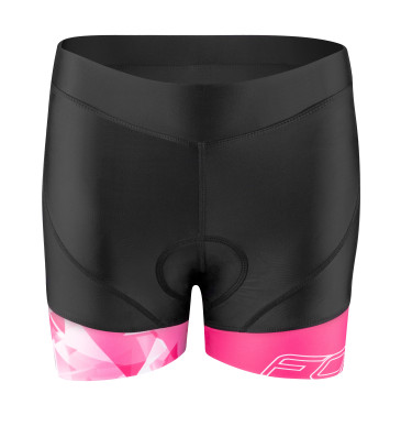 Kraťasy F MINI LADY do pasu s vložkou, černo-růžové