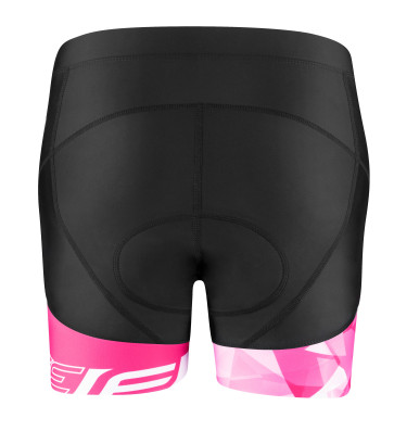 Kraťasy F MINI LADY do pasu s vložkou, černo-růžové