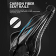 Sedlo RB carbon 3D s otvorem, bez zámku, černe