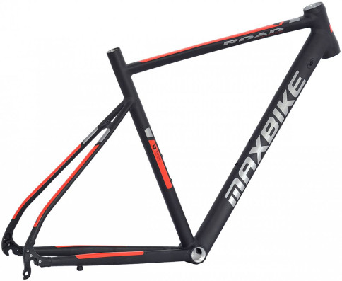 Rám Maxbike ROAD 2020 480 matně černý + červená 480mm