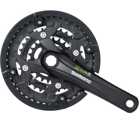SHIMANO kliky ALIVIO FC-T4010-T oktalink 3x9 170 mm 48x36x26z s krytem černé