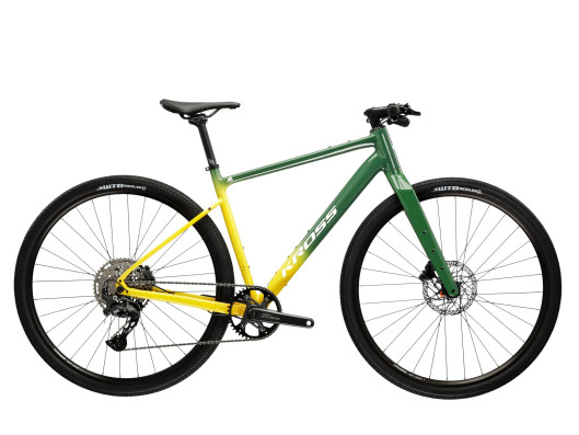 Gravel kolo Kross ESKER FLATBAR ZELENÁ ŽLUTÝ lesk