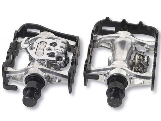 Pedály VP Components VP-X92 Mixed Bio Cleat stříbrno-černé