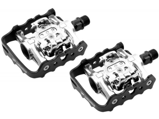 Pedály VP Components VP-X92 Mixed Bio Cleat stříbrno-černé