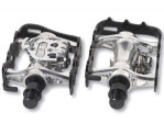 Pedály VP Components VP-X92 Mixed Bio Cleat stříbrno-černé