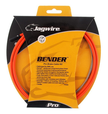 Brzdová sada,PCK101 BENDER BMX, oranžová, kevlar
