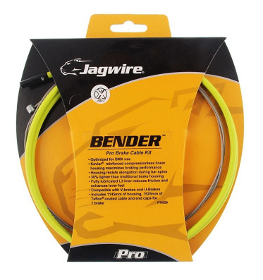Brzdová sada,PCK101 BENDER BMX, ZELENÁ, kevlar