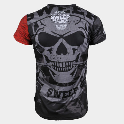 Triko krátký rukáv SMTS195 černý maskáč lebka