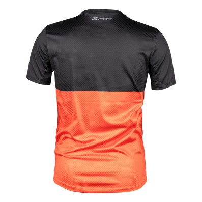 Dres FORCE KID MTB CHEERY, černo-oranžový