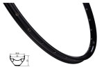 Ráfek REMERX E-ROCKY DISC 622x25, 32děr, černý