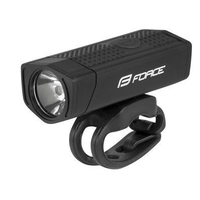 Světlo přední FORCE DOT 300LM USB, černé