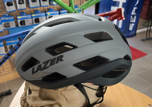 LAZER silniční přilba STRADA KinetiCore, šedá mat/modrá