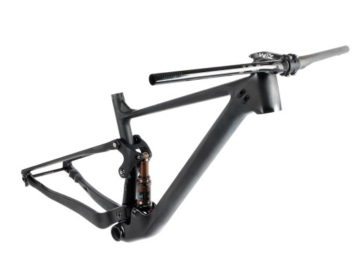 Celoodpružený karbonový rámový set MTB 29" Lee Cougan Crossfire , velikost S -16" (42cm) barva černá/chameleon lesk