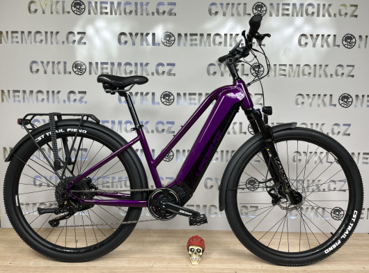 ELEKTROKOLO LEADER FOX BARNET DÁMSKÝ, 28", BAFANG M510-fialová
