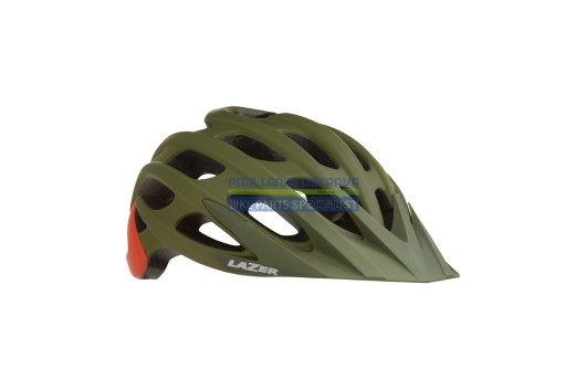 LAZER MTB přilba MAGMA+, khaki mat/oranžová, S/52-56 cm