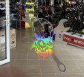 NÁLEPKA Skull 2 XXL duhový efekt