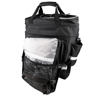 Brašna na zadní nosič FORCE LARGE, černá 20 l