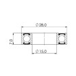 Ložisko kuličkové MAX CB-453 6902V LLU 15x28x7